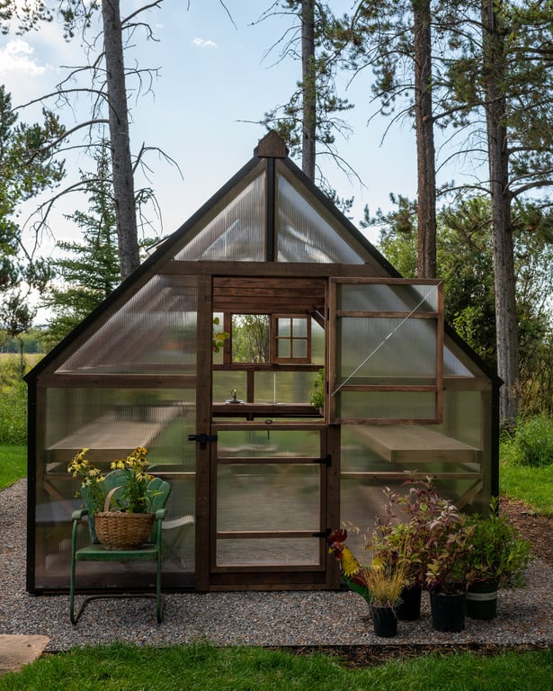 Custom greenhouse in Driggs, Idaho